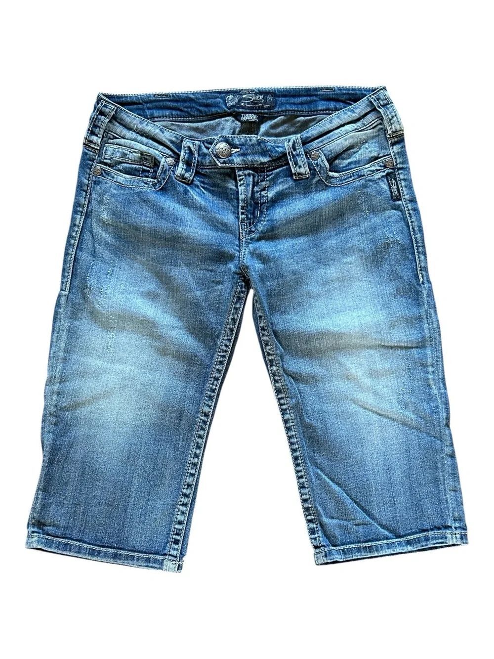 Silver Jeans Tuesday Bermuda Denim Shorts